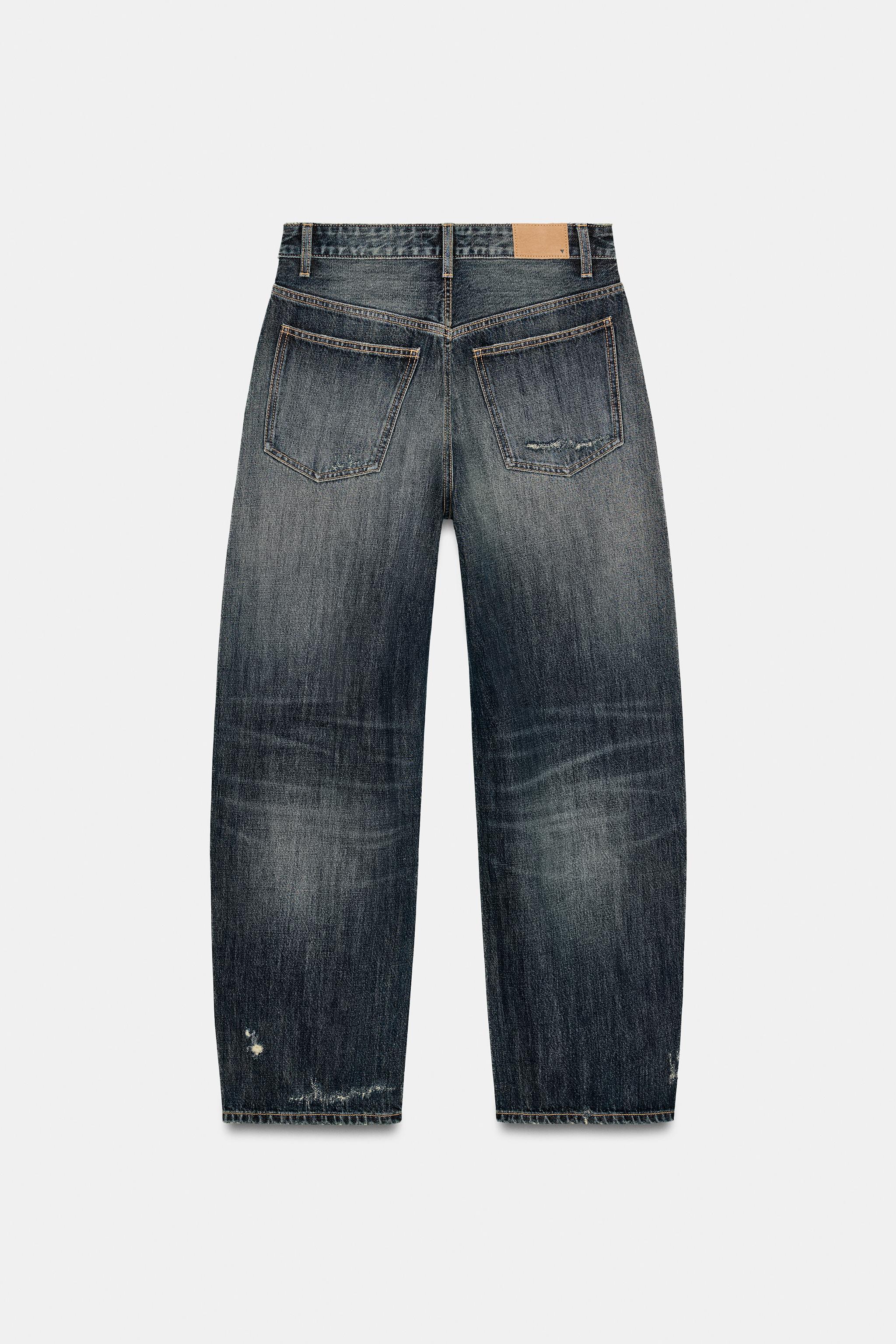 TRF MID-RISE BAGGY BALLOON JEANS